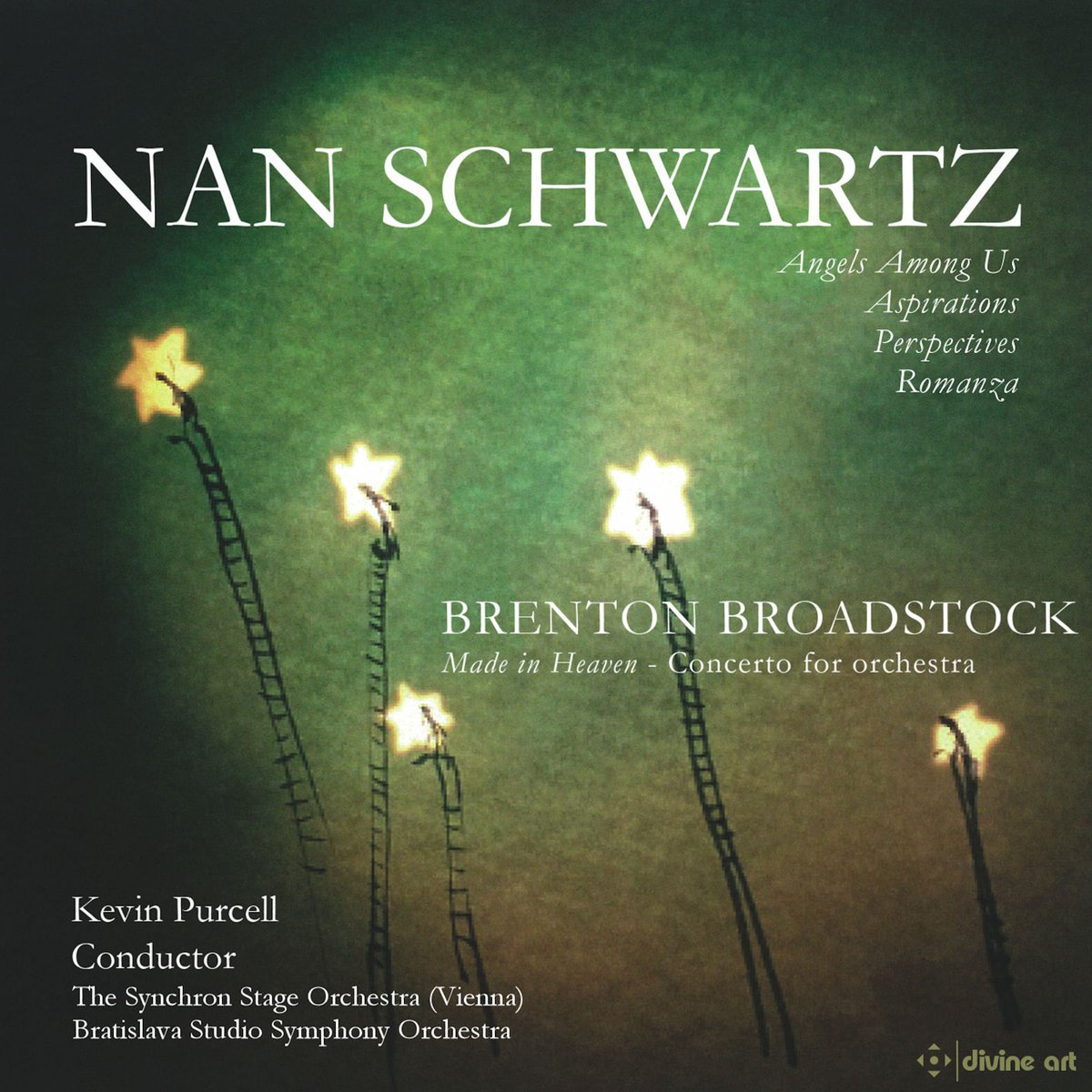 “Both [composers] enjoy common ground in their love and respect for jazz that is deliciously palpable on this disc. A mastery of compositional lyricism and inventive orchestration seals the bond between [<a href="/_NanSchwartz/">Nan Schwartz</a> &amp; Broadstock]” divineartrecords.com/?p=12995