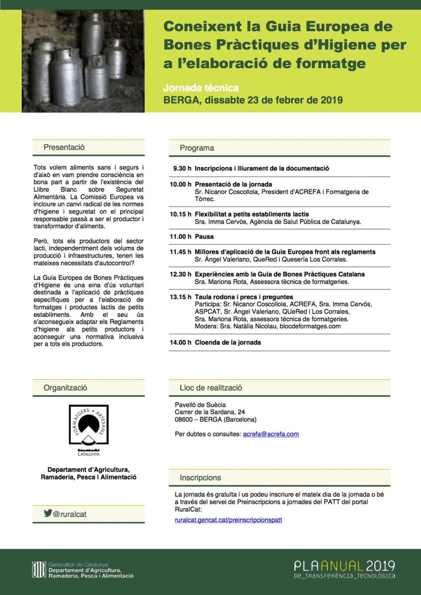 blocdeformatges's tweet photo. Us presentem la Guia Europea de Bones Pràctiques https://t.co/BLWUxeGN9j https://t.co/q4tluEj6vm