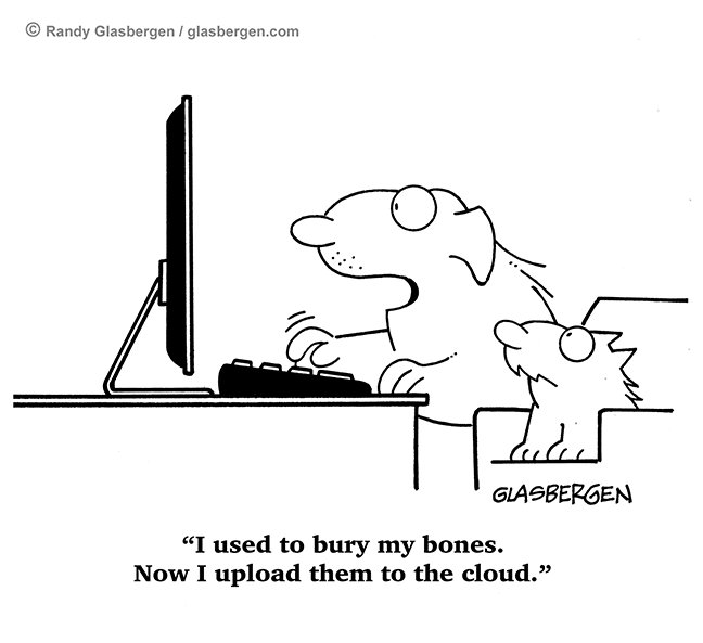 Cloud security is important! As experts at Legion Star, we can help you transition and manage your data.

#cloudservices #cloudsecurity
Cartoon Credits: Glasbergen Cartoon Services