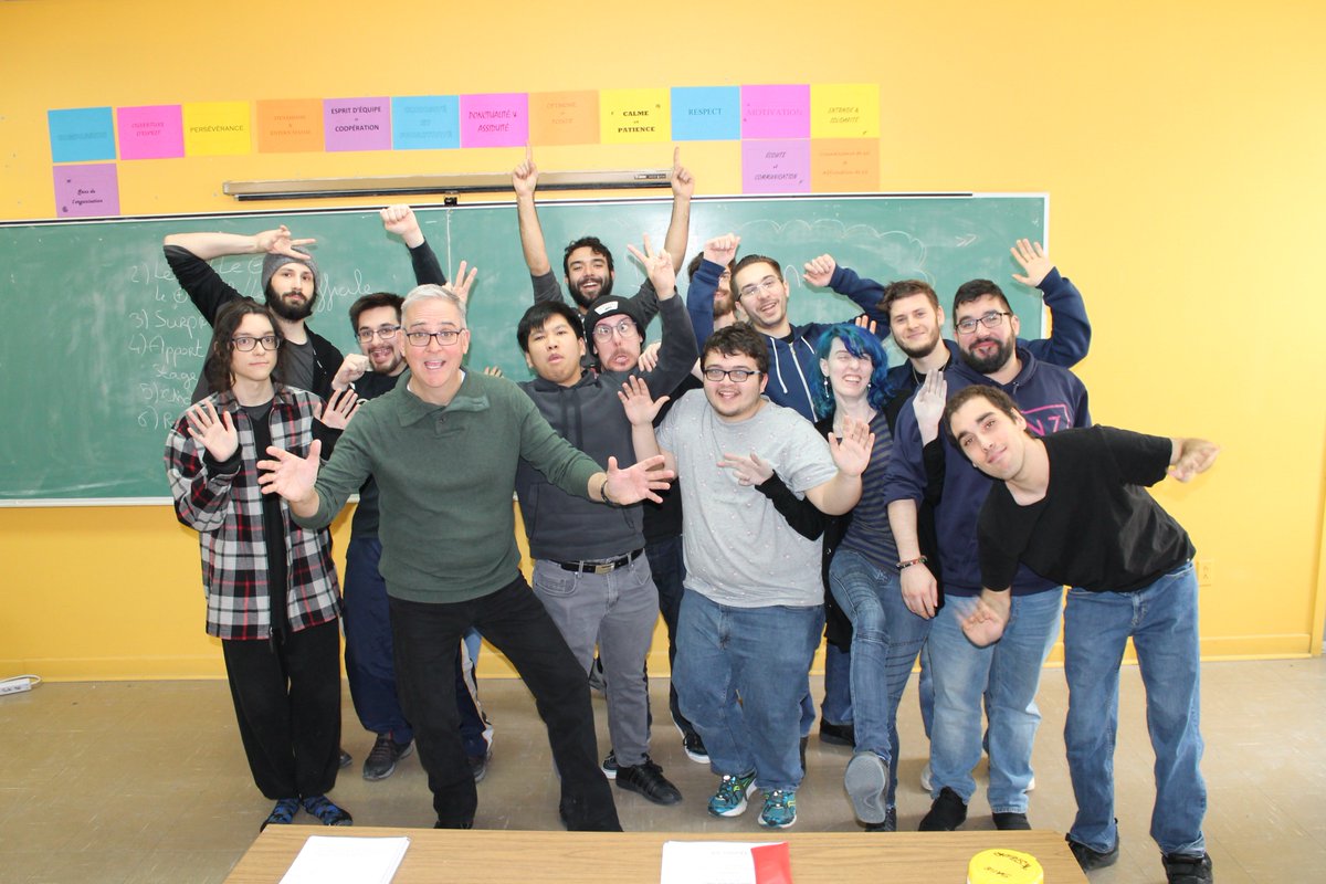 ijquebec's tweet photo. Les participants de Testeur de jeux vidéo sont de retour de leur stage! Ce matin ils ont pu échanger autour de leurs expériences et ils ont eu le plaisir de recevoir @DenisTalbot, fondateur, animateur de Radio Talbot et porte-parole d'IJQ! Un beau retour en force qui s'annonce! https://t.co/ai7TkgGx74