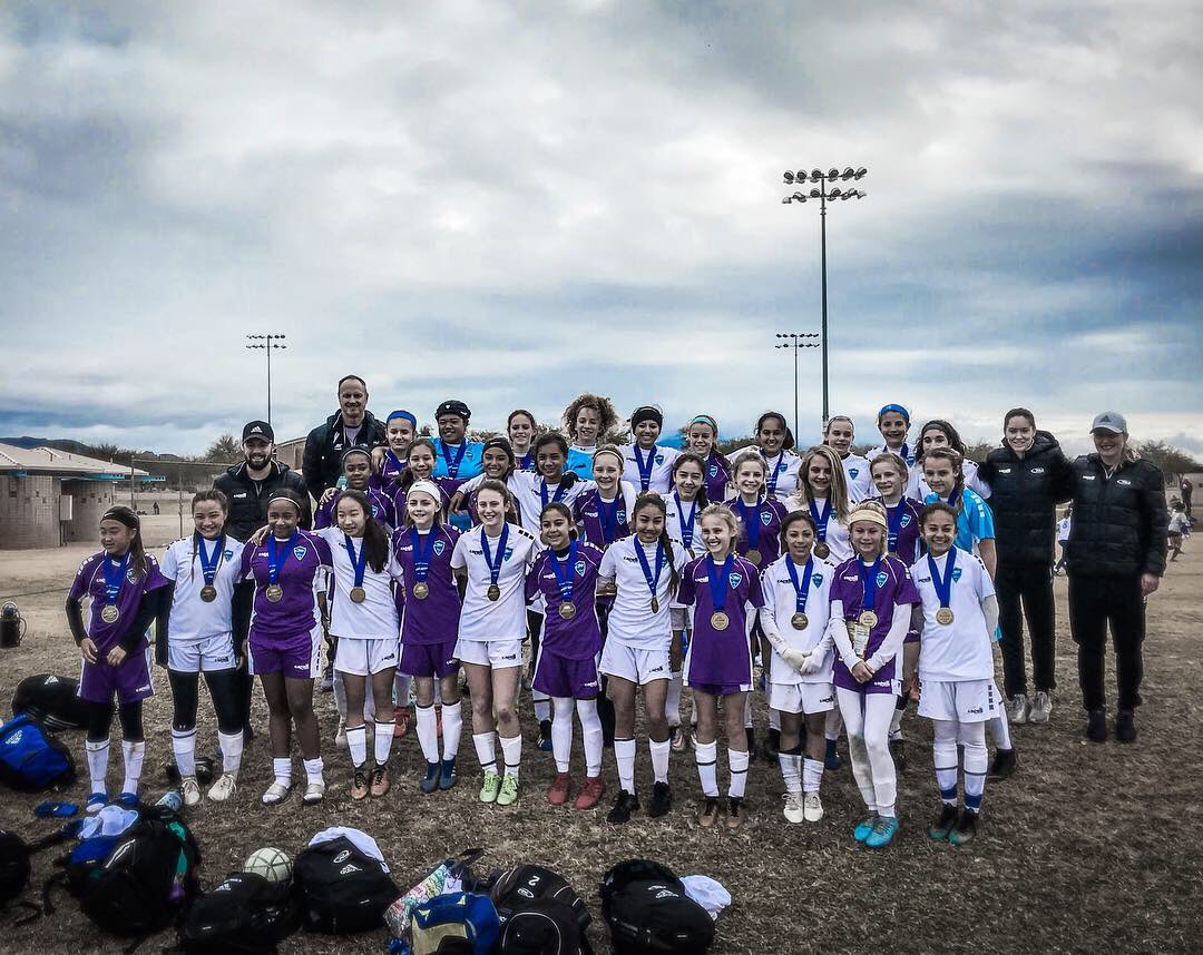 Rushselect's tweet photo. What a weekend!! Ten championship finishes &amp; one finalist finish for our 22 teams at PDT! 

Rush Select brought in 350 @rushsoccer players &amp; 40+ coaches to experience a fun weekend in Arizona! Way to go Rush! 🙌 .

#RUID #Unity #Enjoyment #RushWay #RushxCapelli ◾️◾️◾️◾️ https://t.co/KKDxWKCMn8