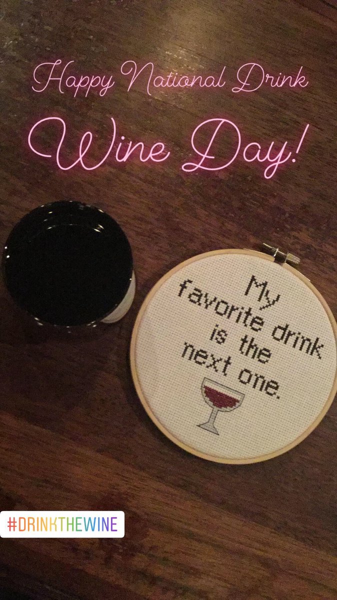 LeadBellyLNK's tweet photo. Happy National Drink Wine Day from all of us at LeadBelly! #GetLeaded #SparklesCanCrossStitch https://t.co/fuLxN5HP9f