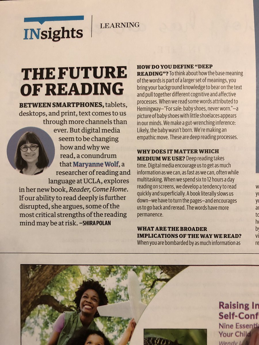OlsenHasClass's tweet image. The Future of Reading, interesting article in @PsychToday #reading