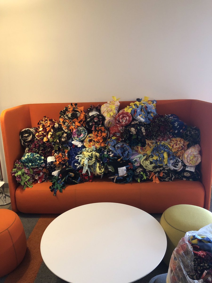AdcraftDetroit's tweet photo. Thank you to our Adcrafters for donating to help our Young Professionals Committee raise funds for @fleeceandthankyou. Together we were able to gift nearly 100 blankets to children in hospitals around the country! ❤️ https://t.co/UAj75Klj1i