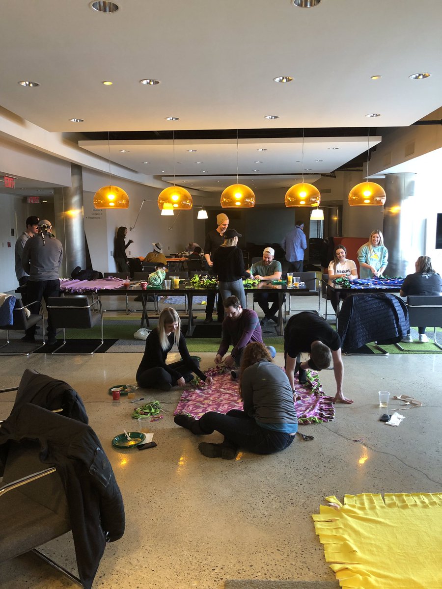 AdcraftDetroit's tweet photo. Thank you to our Adcrafters for donating to help our Young Professionals Committee raise funds for @fleeceandthankyou. Together we were able to gift nearly 100 blankets to children in hospitals around the country! ❤️ https://t.co/UAj75Klj1i