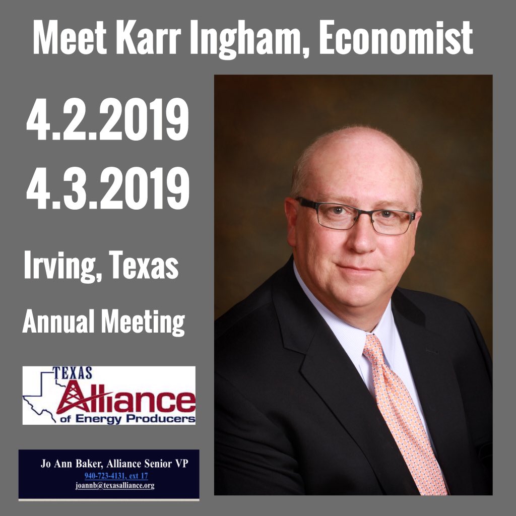 TalkTexasOil's tweet photo. #KarrIngham, @TexasAllianceEP economist is traveling the #texas roads to provide economic updates on #texasoilandgas follow #karringham on @LinkedIn or @Instagram #txlege https://t.co/3L9rJOnX3x