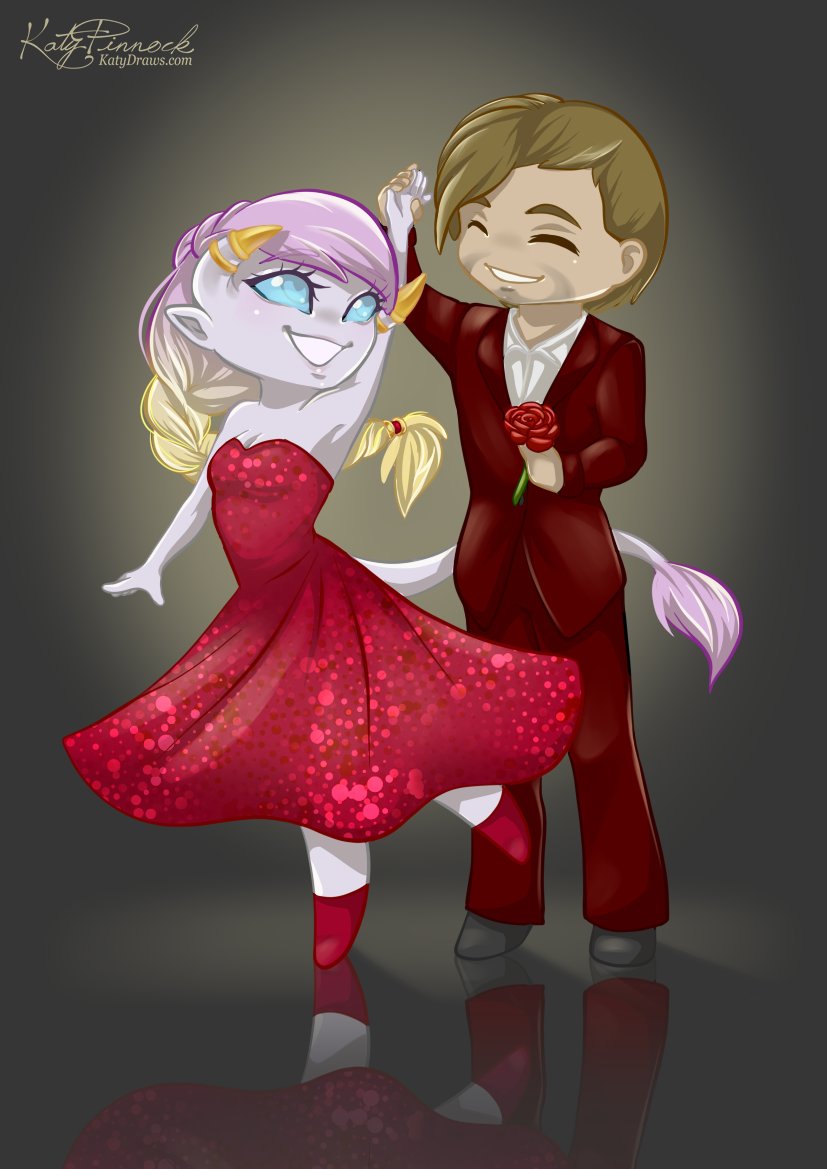 Kazibug's tweet photo. Our DnD party ended up with six weeks of (IC) downtime after our Barbarian suffered a massive injury. It allowed for some great personal story development for all of our characters! Cadence found herself a sweetheart c: belated Valentine's Day art? #DnD https://t.co/z8K8ToTPsc