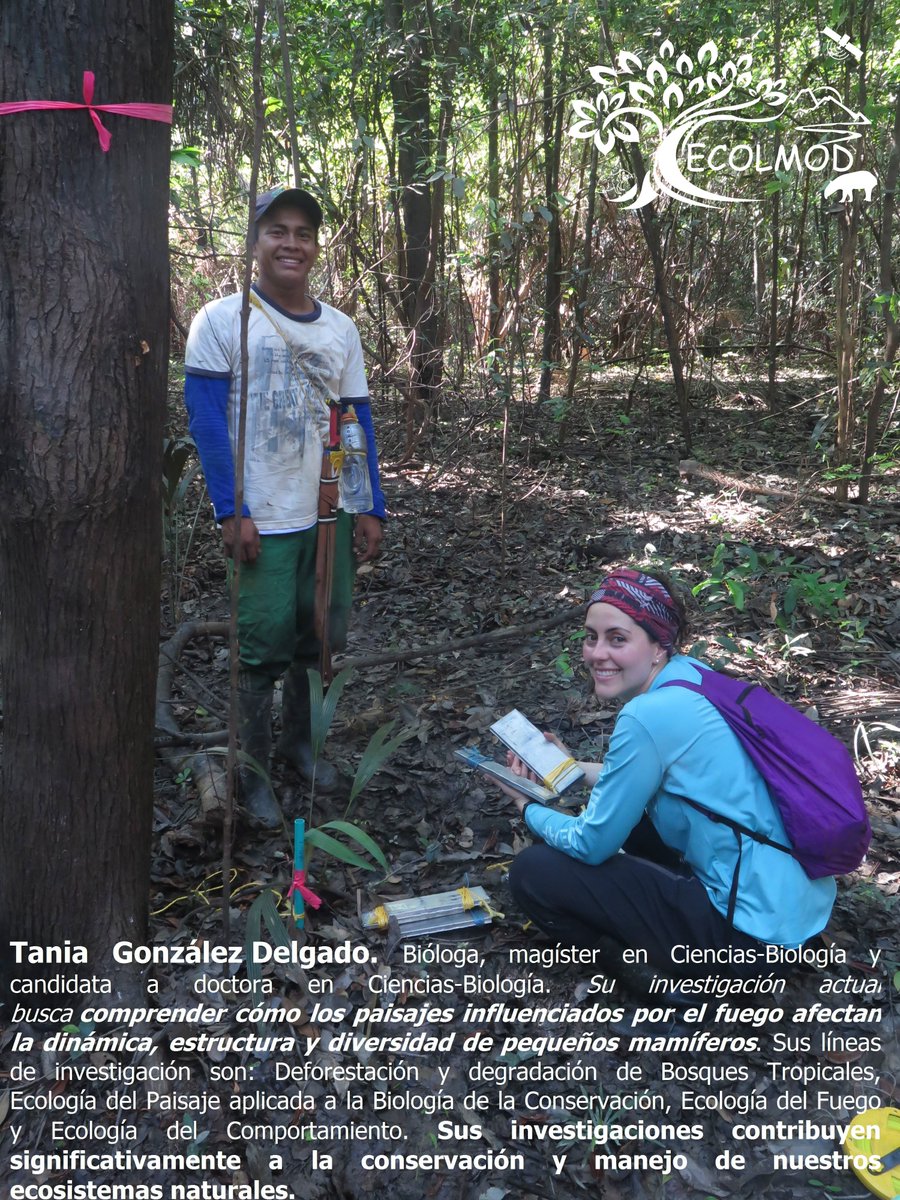 Ecolmod's tweet photo. En febrero nos unimos a la campaña #lacaradenuestrascientificas para visibilizar más el trabajo de todas las mujeres que aportan en la ciencia. Hoy queremos que conozcan a nuestra investigadora Tania González @TaniaGo36958379 #MujeresEnCiencia #WomenInScience https://t.co/SYolEJOF9U