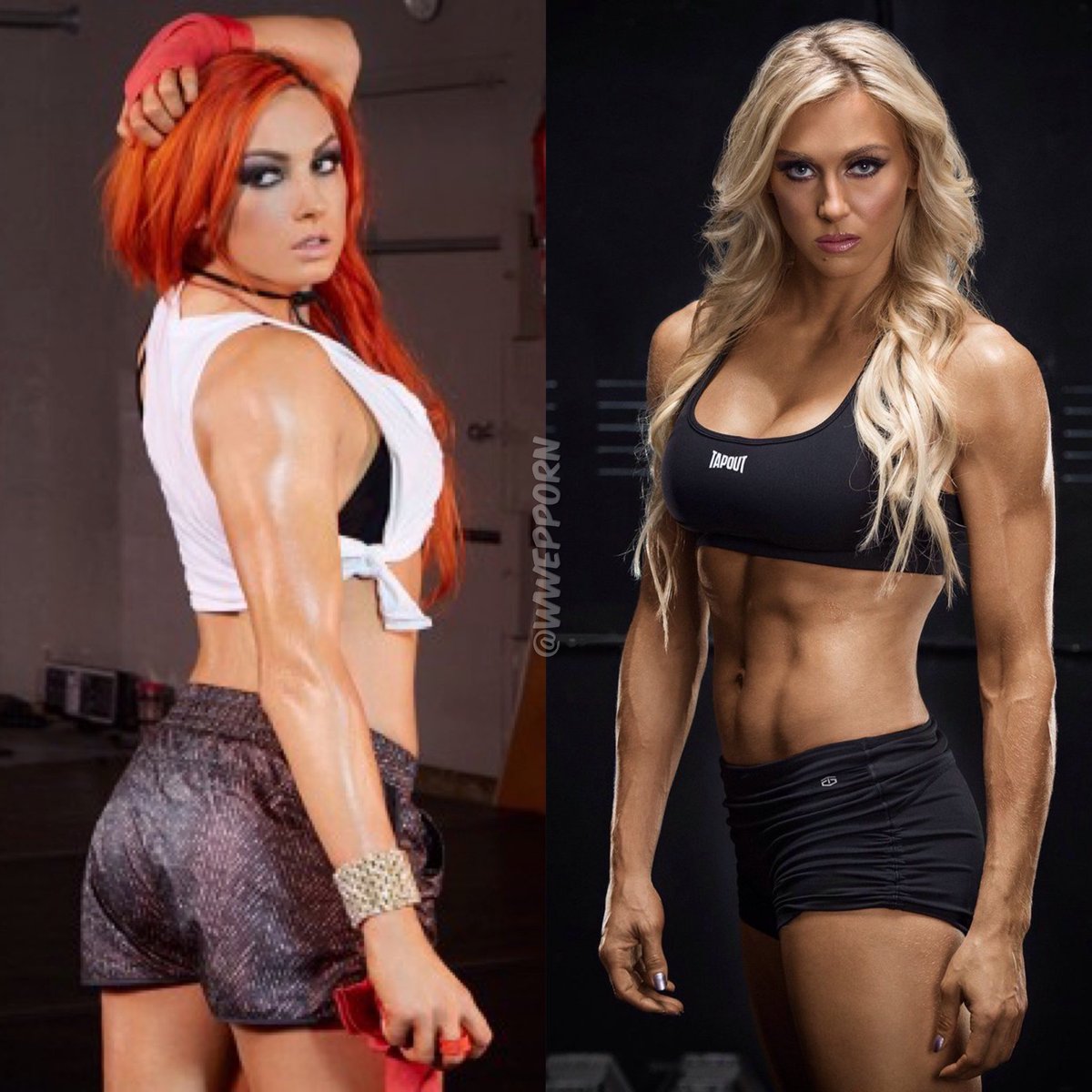 WWEPPorn™ on X: Becky Lynch getting ready🔥 #Raw #WrestleMania