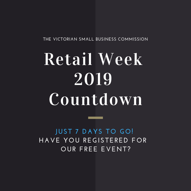 VSBCommission's tweet photo. 'Setting up you shop or office'  is on next Tues 26 Feb in the CBD. If you're biz owner this is a must have attend. You'll learn all the do and don'ts of retail leases. 
To register visit https://t.co/O5TUNcactP for this free event 
#retailweekau #business #smallbusiness https://t.co/g3n9A6lvl7