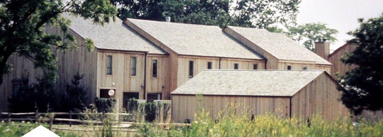 He also designed a housing complex called Walden Ravine, built in 1974 on the west bank of the Olentangy River. The buildings have unfortunately been significantly altered from the original design (1st image).
