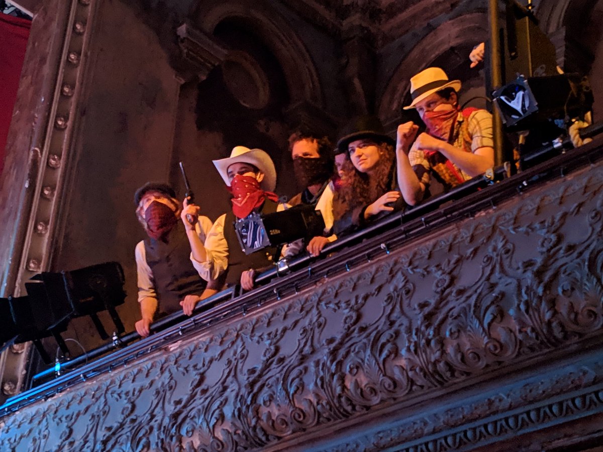 ImprovCowboy's tweet photo. We cut back to the cave, where the ducks are waiting for a fight, and an extended fight (with guns and other weapons) breaks out, until the sheriff gets captured https://t.co/Ikpi9XQJll