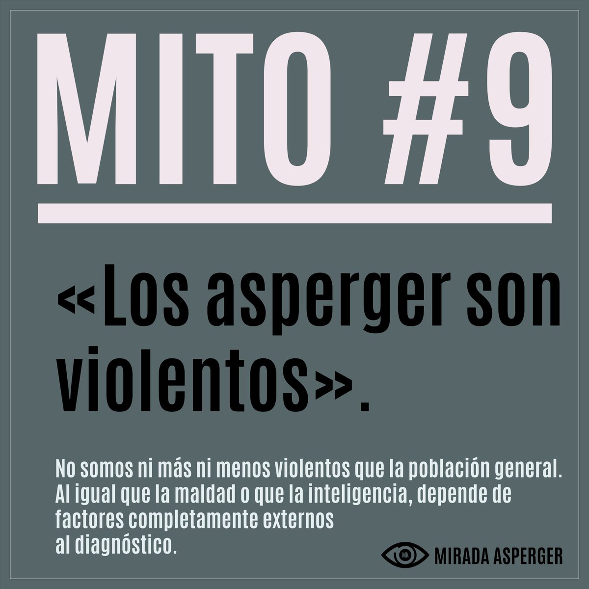 miradaasperger's tweet photo. ¡Un excelente día para derribar mitos y estereotipos!
Mito #9 https://t.co/6IoL3daRDF