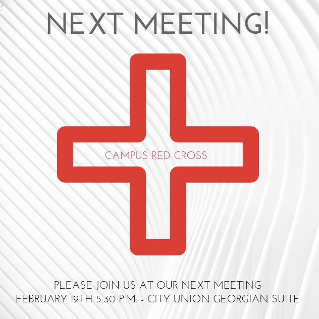 redcross_unl's tweet photo. Please join us tomorrow at our next meeting to learn more about wound care and indulge in some tasty treats! https://t.co/r1ohHolFiw