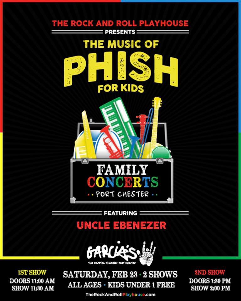 Phish for Kids at Garcia's this Saturday! Get your tickets in advance because these sell out.

11:30am tickets: ticketfly.com/purchase/event…
2:00pm tickets: ticketfly.com/purchase/event…

<a href="/GarciasAtTheCap/">Garcia's at The Cap⚡️🌹💀</a> #Phish #PhishForKids