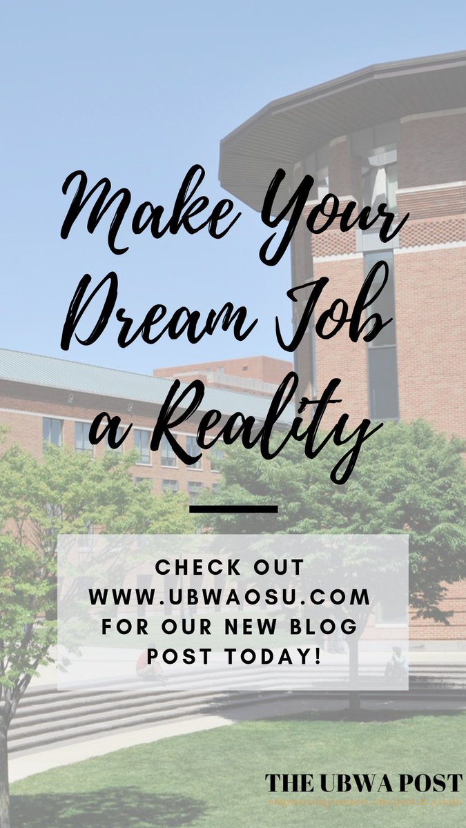 UBWAosu's tweet photo. Be sure to check out our recent blog post on the UBWA Post today! It is titled, “Make Your Dream Job a Reality”. The article is posted on our website, https://t.co/TS3C634PS9, so be sure to check it out today!!

#TheUBWAPost https://t.co/J7HhLBvB8Y