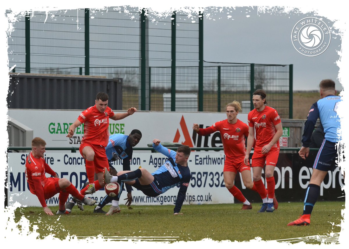 thejakewhiteley's tweet photo. From an early goalmouth scramble, a chance for the visitors!... @StamfordAFC1896 v @GresleyFC (#NPLPrem, 16/2/19) https://t.co/g2pWBNR4TW