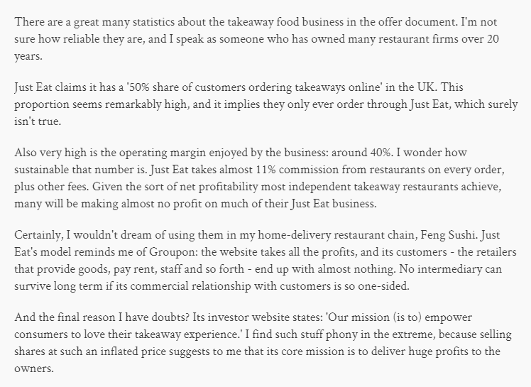 IndiYangTorquay's tweet photo. With recent conversations around #takeout, we wanted to share these extracts discussing the reality of third-party systems like JustEat &amp; Deliveroo (source @preoday &amp; #LukeJohnson #ManagementToday) 
1/2 https://t.co/m8WZTcfaw2