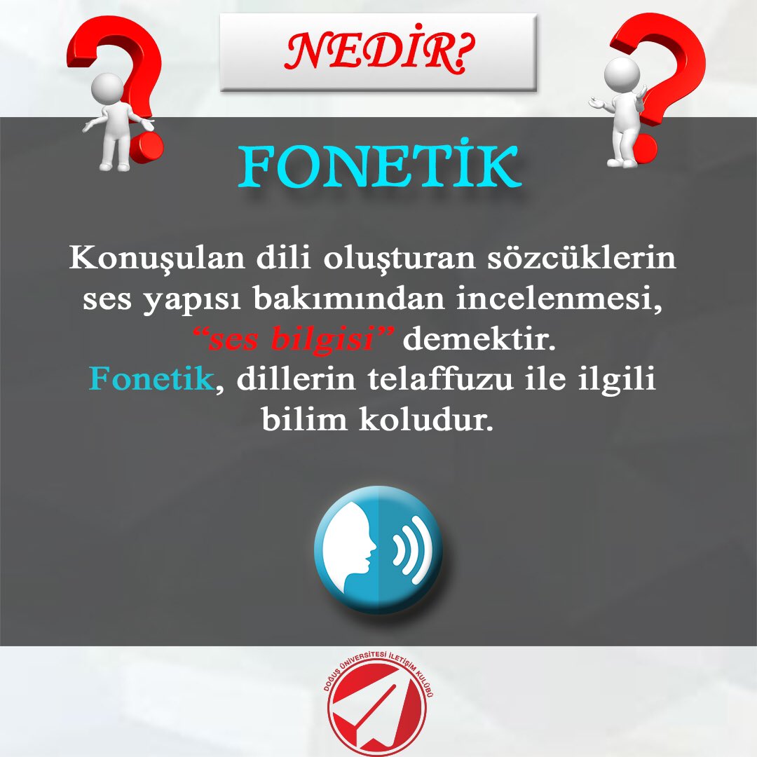 doucomm's tweet photo. Merrhaba İletişim Kulübü Ailesi 😍

Etkili konuşma sanatı için en temel unsurlardan üç önemli kavram olan; Diksiyon, artikülasyon, fonetik kavramlarını inceliyoruz. 🧐

Böyle bilgilerin devam etmesini istiyor musunuz?

#diksiyon #artikülasyon #fonetik #iletişim #doucomm https://t.co/fabxP936PZ