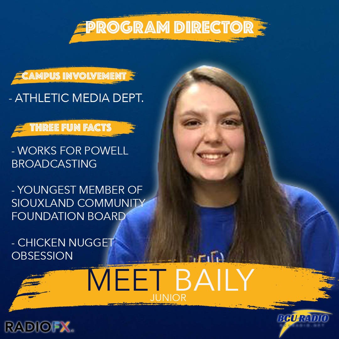 radio_bcu's tweet photo. And finally for your 2019 BCU Radio team... it's the Radio Managers! Baily, Kyle, and Jake work hard everyday to keep us up and running! #bcuradio https://t.co/cmxKRmIHxY