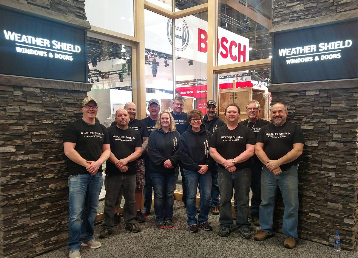 WeatherShield's tweet photo. Thank you for the dedication and #teamwork to make this the best year yet! We can’t wait to see you tomorrow at the International Builders’ Show! #SetUpCrew #IBS2019 https://t.co/gv8P4SyjxL