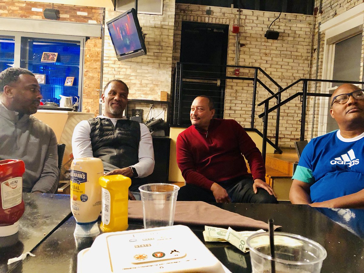 Glynchcoach's tweet photo. Politickin’ w/ the fellas. @BobbyHeight @CSETalent #PluriaMarshall #AndreMitchell https://t.co/JfB25cwgrg