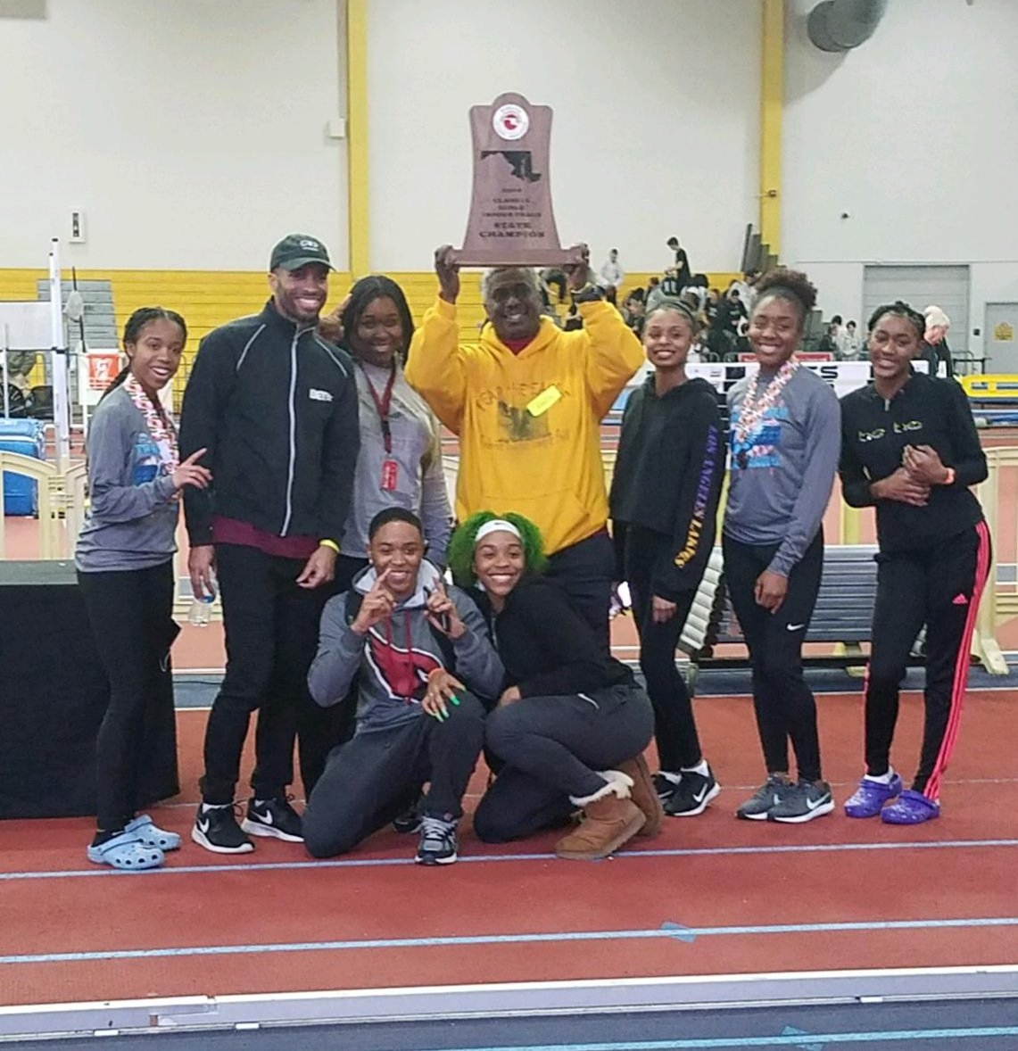 FDHS_TF's tweet photo. Congratulations to our 2019 Girls' 1A Track &amp; Field State Champions!!! #FDHSTF #FeartheEagle @MilesplitMD @DouglassSports https://t.co/tBbwlw8Hqv