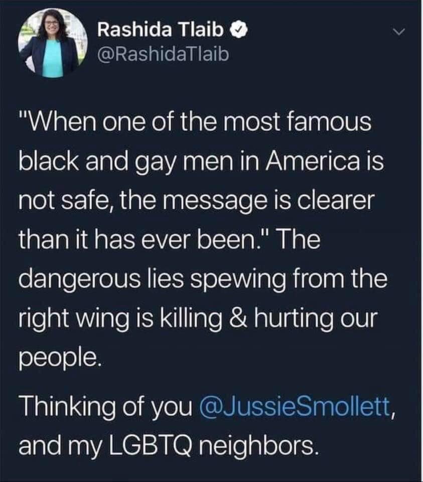 texeckhoff's tweet photo. @RashidaTlaib 🤔 who was spewing lies again congresswoman? https://t.co/JHWFZoDfrC