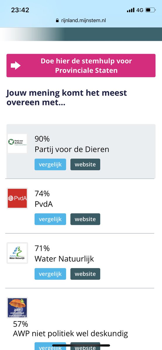 harbertv's tweet image. Ik deed de MijnStem #PSWS19 #stemhulp. Ook nieuwsgierig naar de mening van partijen? Vul hem nu in: waterschappen.mijnstem.nl.