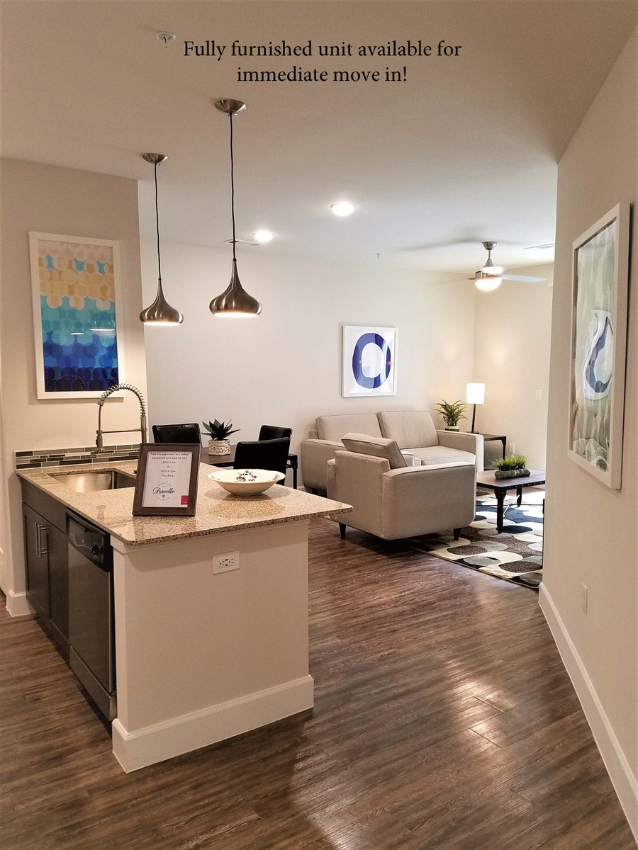Short term furnished apartment available for immediate move in! Call us today 972-536-2122. #shortermlease #Friscoapartments #furnished #Moving #locationiseverything