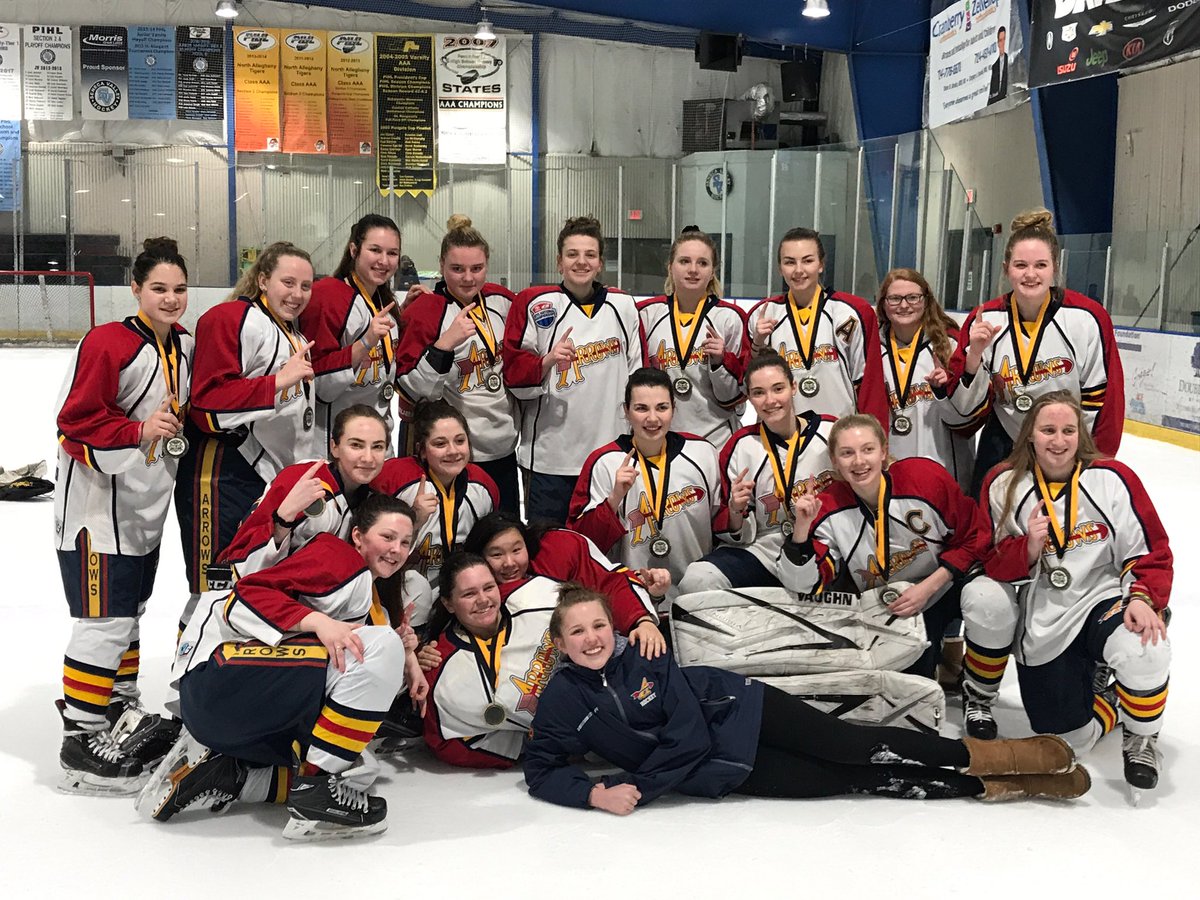 SCSGirlsHockey's tweet photo. Congratulations to the #ArmstrongArrows for winning gold in the #19U division at the #SCGI2019 https://t.co/rkbQFBO2Se