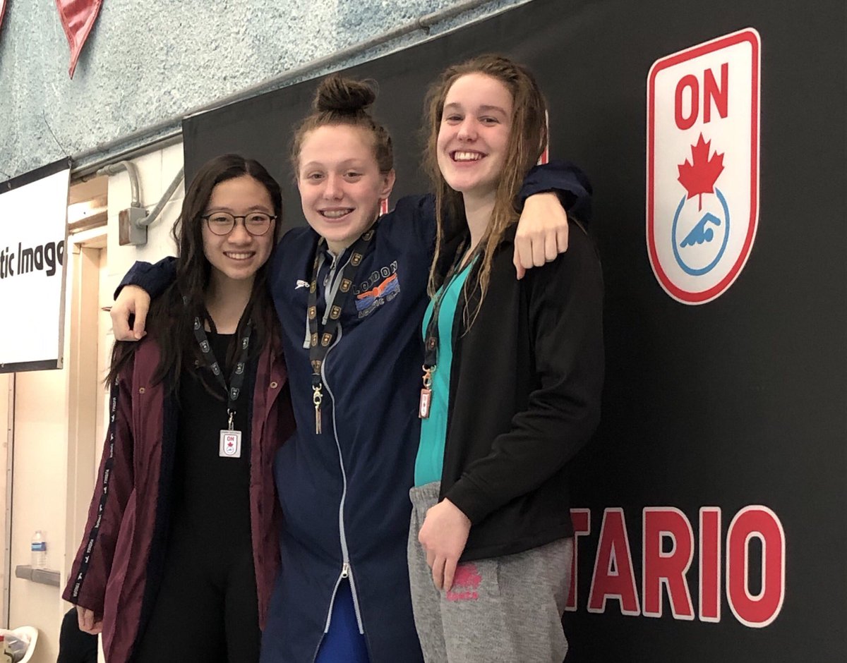 lrcampbell5's tweet photo. Proud Mom moment-double GOLD in the 13yr old girls 100 and 200 breast @SwimOntario Winter Festivals. Amazing race in the 100 right to the wall by 0.03 against her SO youth team buddy Amber Chen. Love watching these two compete. @LACswimnation @macswimclub @dugc18 https://t.co/ZdZc9VJRJf