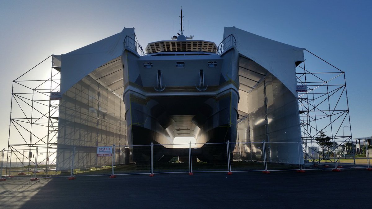 CharterWorld's tweet photo. 🆒🔝New Zealand superyacht ‘The Beast’ due for delivery in March 🆒💯🚢 https://t.co/zPzrsqOigJ #thebeast #superyachts #exploreryachts #expeditionyachts #profab https://t.co/AURLD02SJU