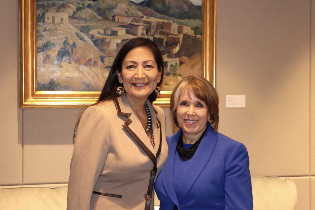 It was great to meet with @RepDebHaaland today – I’m excited about working together to address climate change across the state and building a sustainable New Mexico