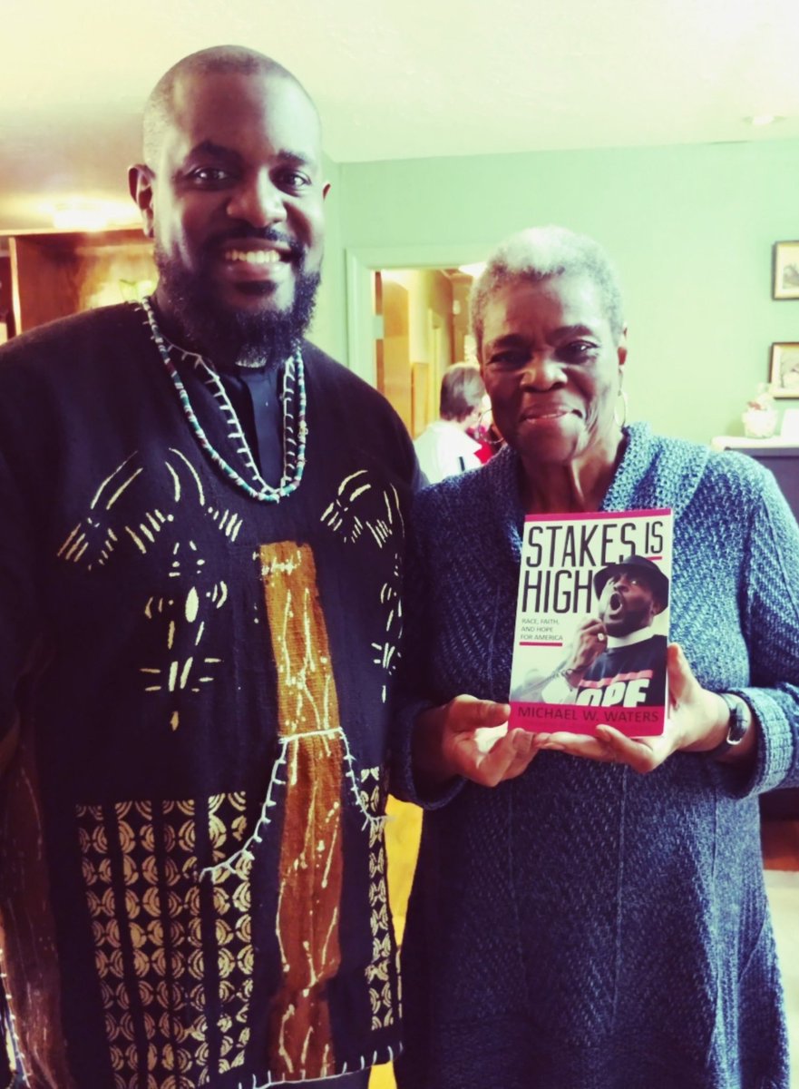 RevDrMikeWaters's tweet photo. Honored to present @TougalooCollege's Minnie Watson with a copy of my 2018 @ReligionComm Wilbur Awarding-Winning book #ReadStakesIsHigh by @ChalicePress. Beginning nearly 15 years ago, I've lead groups to share with her as she serves as curator of the Medgar Evers Home Museum. https://t.co/V2X1OYY7JV