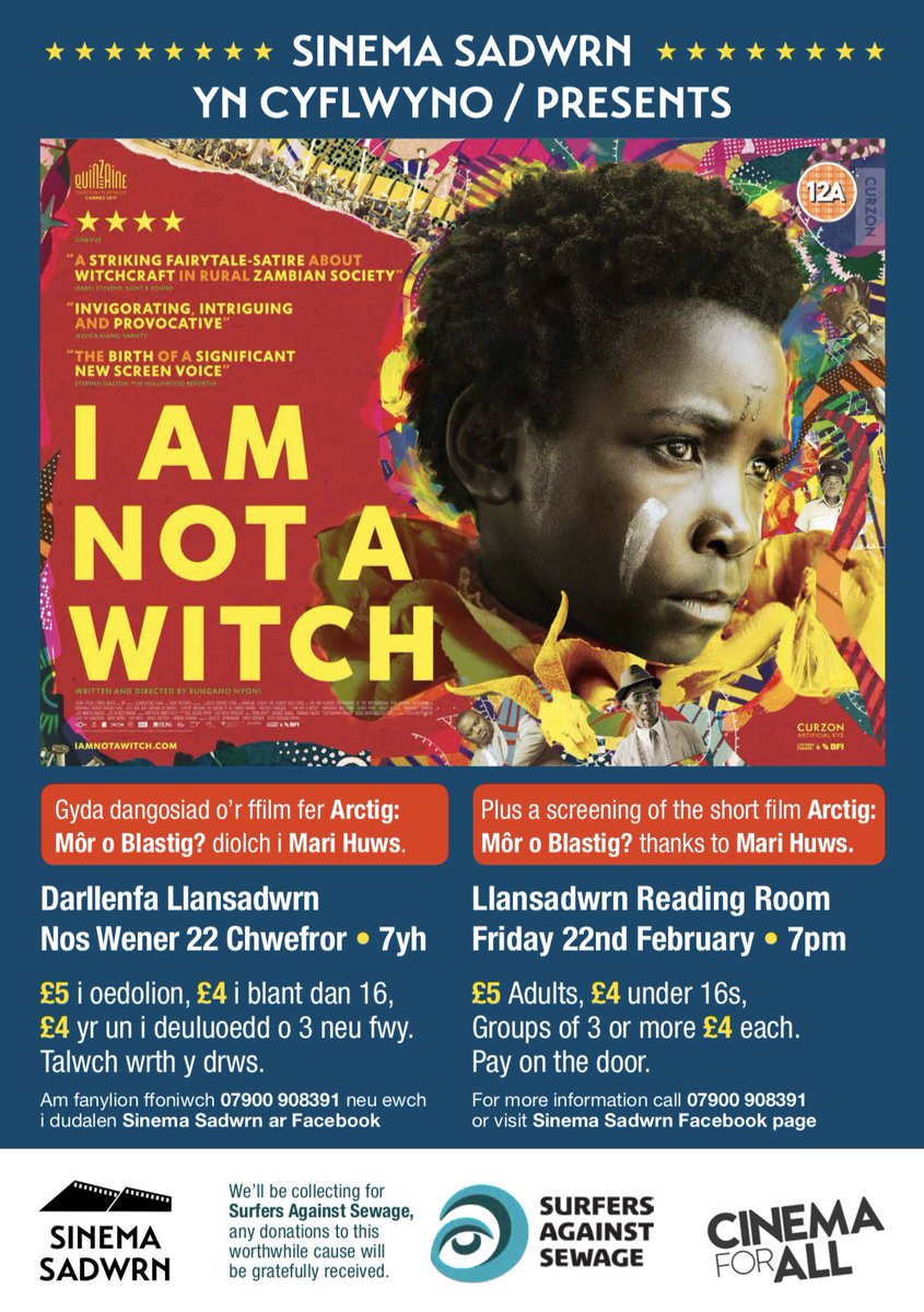 SadwrnSinema's tweet photo. This Friday.. #sinemasadwrn #llansadwrn #iamnotawitch #CommunityCinema https://t.co/8QvYcLcd54