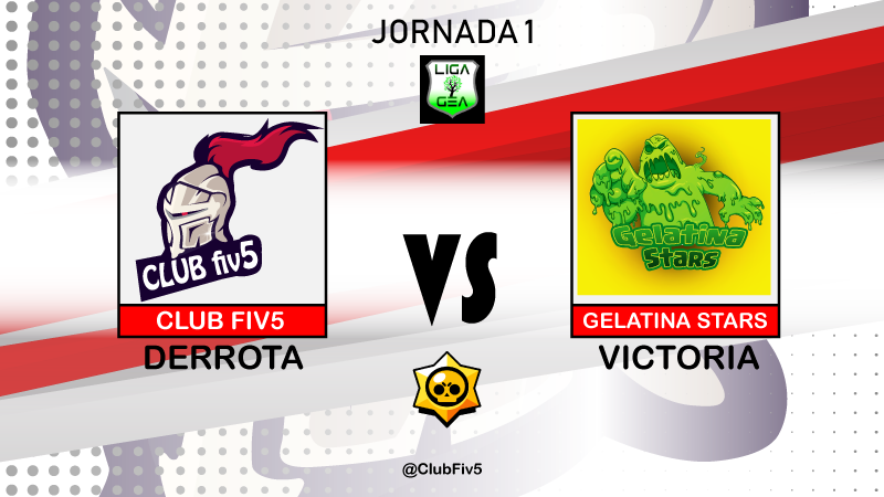 ClubFIV5's tweet photo. [#BrawlStars]

Perdemos contra @GelatinaGaming con un 2 - 3 en este primera Jornada 1 (@GeaLiga )

#VamosFiv5!!

📺 https://t.co/BrC8Z0ln66 
👾 https://t.co/3BlNdcuV5J https://t.co/jEcJDQQ5Y8