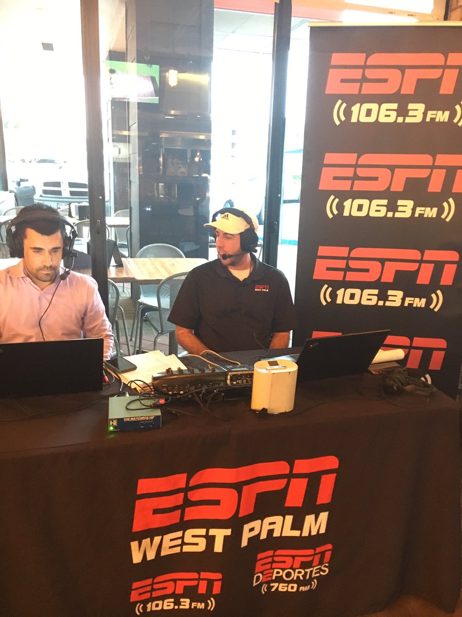 ESPNWestPalm's tweet image. #ManMonday! We’re live on the spot @TuckerDukesBoca for #TheMainEvent