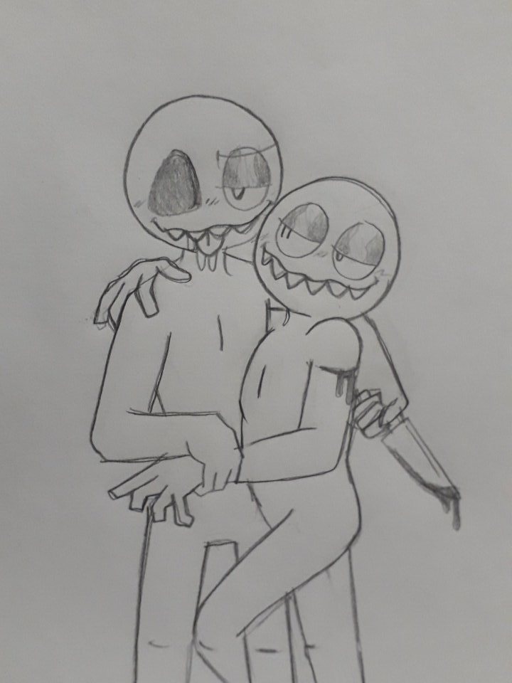 FrownCat's tweet photo. @Retr0dile I hope it doesn't become my hobby to draw this couple. (It's defiantly going to.) https://t.co/CSFK59GFns