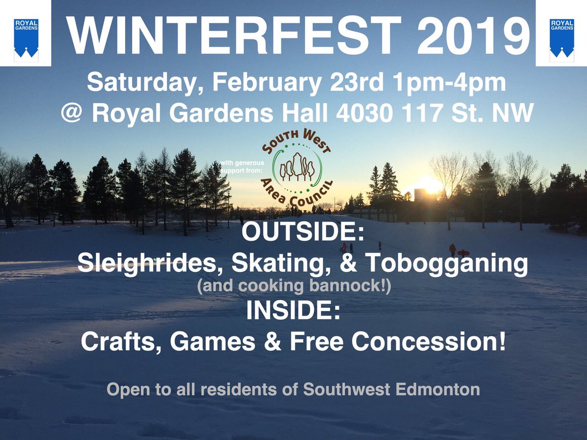 Winterfest this Saturday citizens! #yeg #SWAC #efcl