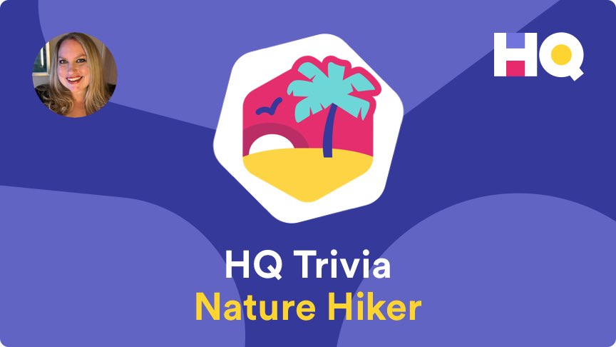 Cormandy's tweet photo. I just unlocked the Nature Hiker Badge on @hqtrivia! Use code "Cormandy62442" to sign up https://t.co/t2TK8x4JsJ https://t.co/rYZX9KKNe6