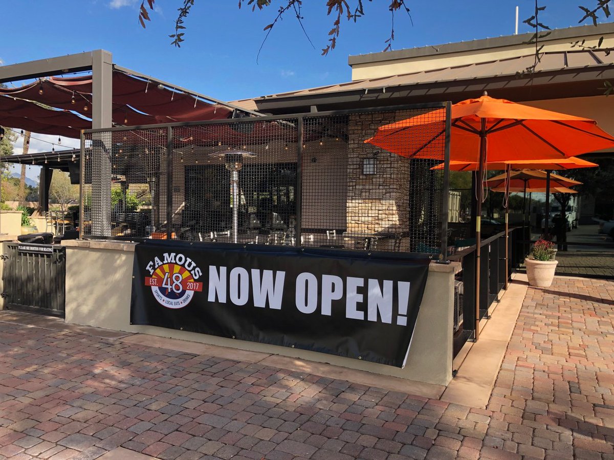 Square1Concepts's tweet photo. We're excited to announce that Famous 48 is officially open for business, so grab your friends and bring your appetites! We've got Waffle Mac-N-Cheese, Smoked Brisket, BBQ Baby Back Ribs, and there's plenty more where that came from!

#SquareOne #Famous48 https://t.co/lOGqwphQDE
