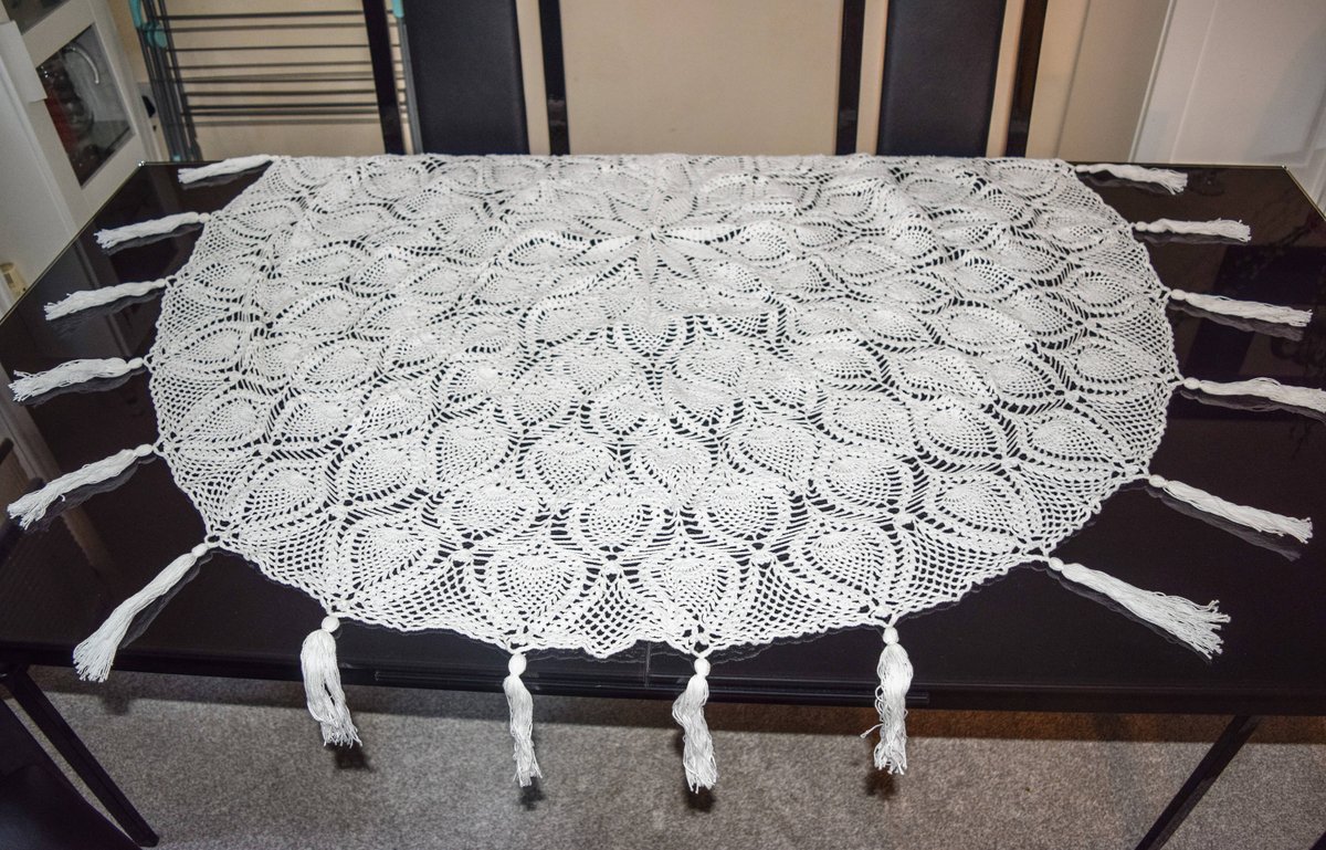 KatiHandmade's tweet photo. Excited to share the latest addition to my #etsy shop: Crochet Round Lace Tablecloth, Round Table Cover, Handmade Tablecloth, Home Decor, Crochet Lace, Vintage Tablecloth https://t.co/6AZbvwa7sm #CrochetRoundLaceTablecloth #CrochetLace #HandmadeTablecloth #Gift https://t.co/WBw8vZh53L