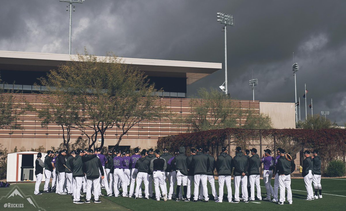 Rockies's tweet photo. New faces, old faces and new-old faces, today was like the first day of school after winter break 🤗 https://t.co/XH6tdGSjDJ