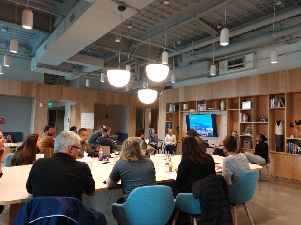 AcademiesofJOHS's tweet photo. Six @OvertonMNPS teacher groups joined our Academy partners to make #connections between our classrooms and industry as part of our professional development today! #careerready #makingeducationrelevant @MyFutureMyWay https://t.co/3bxpaAGtKH