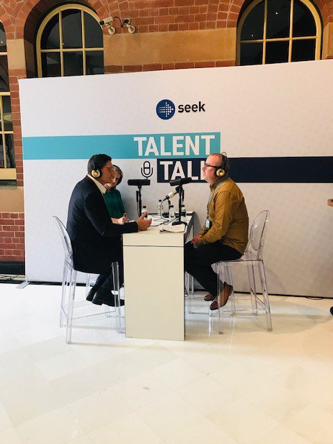seekjobs's tweet photo. Up next for #SEEKTalentTalks is @mfraccaro @MastercardAU to share his insight on why HR teams should embrace transformation and change. It's time to talk Change Management here at #HRLForum https://t.co/zXbNwlVYHw