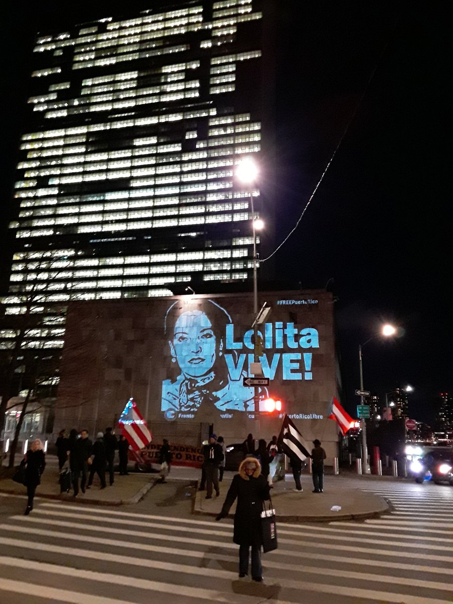 ManuelEMelende5's tweet image. Protesta del Frente Independentista Boricua ante la ONU, hoy lunes 18 de febrero.