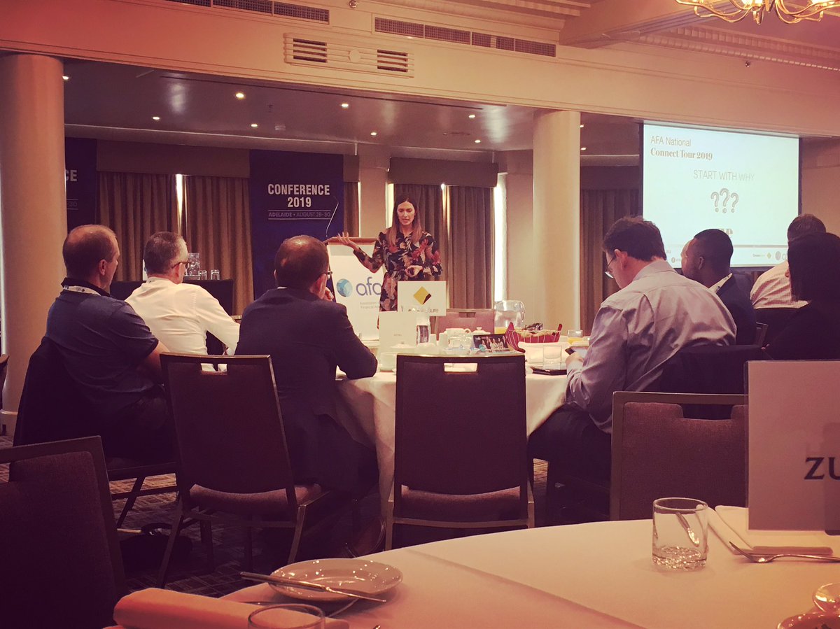 Em_Cossignani's tweet photo. “Are you practicing what you preach with your clients?” Listening to @rfpritch at the @AFA_Voice AFA Connect tour in Hobart #afaau https://t.co/HH16C4iWfk