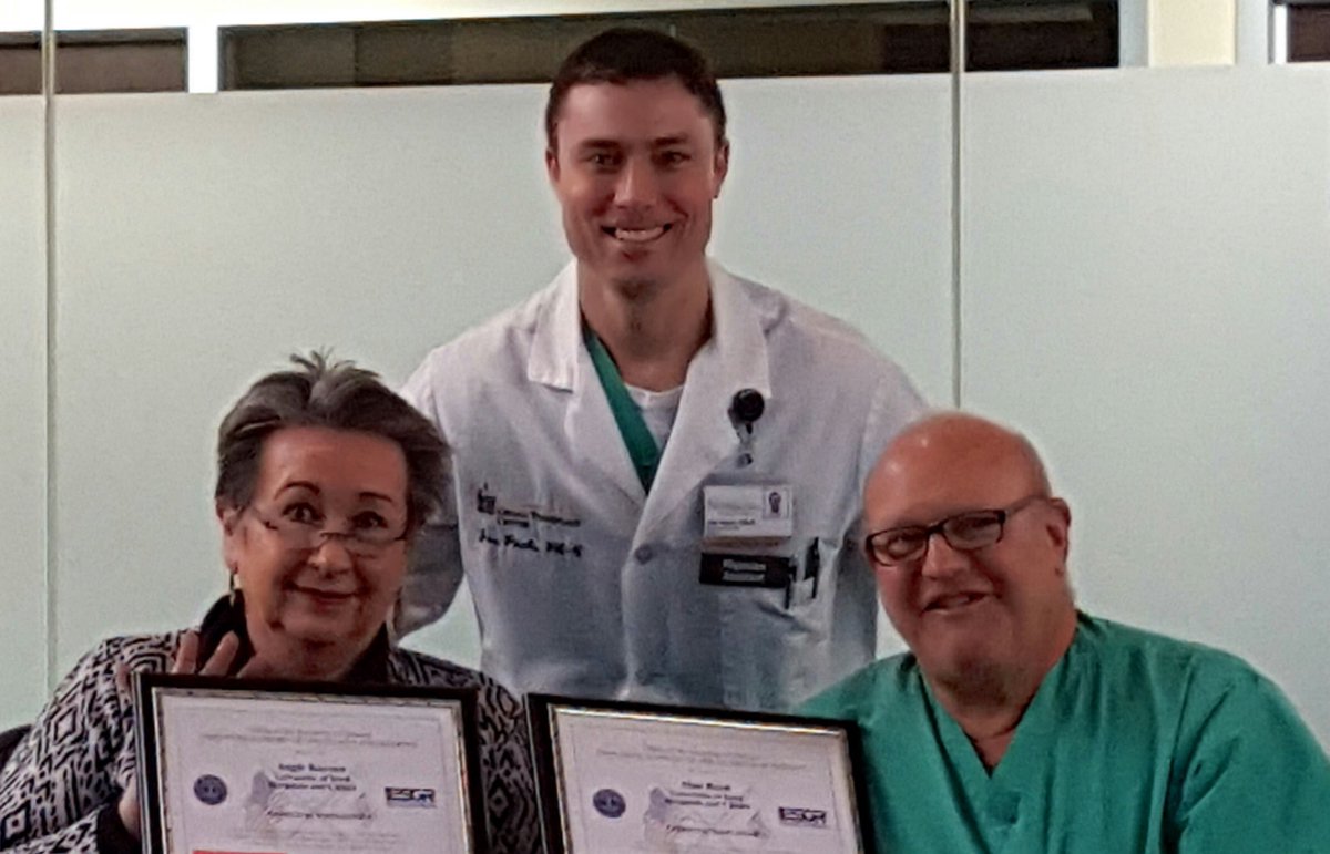 Very proud to work <a href="/UIowa_Surgery/">University of Iowa Surgery</a> <a href="/uihealthcare/">University of Iowa Health Care</a> with dedicated and skilled military personnel like <a href="/USArmy/">U.S. Army</a> reserve captain and transplant PA Joe Poch. Happier to have him home. Thanks Joe!