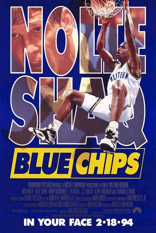 🎬MOVIE HISTORY: 25 years ago today, February 18, 1994, the movie ‘Blue Chips’ opened in theaters!

#NickNolte @MaryMcDonnell10 #JTWalsh #EdONeill #AlfreWoodard #BobCousy #MattNover #ShaquilleONeal #AnferneeHardaway #MarquesJohnson #RobertWuhl @jumblejim #LouisGossettJr